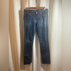 J. Crew Matchstick Low Rise‎ Distressed Straight Leg Jeans 27R 0331